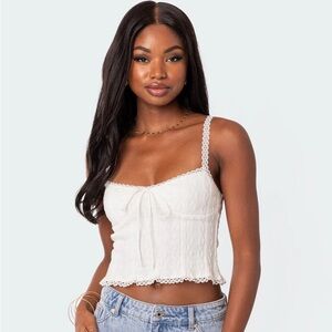 Lacey Knit Tank Top